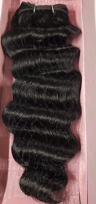 #ad 100% remi human hair Euro deep wave weave; curly; weft; sew in ; for women $104.99