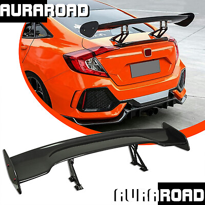 #ad Adjustable Universal Rear Spoiler 47#x27;#x27; GT Style Racing Tail Carbon Fiber Look $74.99