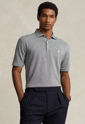 #ad Polo Ralph Lauren Men#x27;s Classic Fit Cotton Linen Polo Shirt. Sz SP .$125 Value $69.00