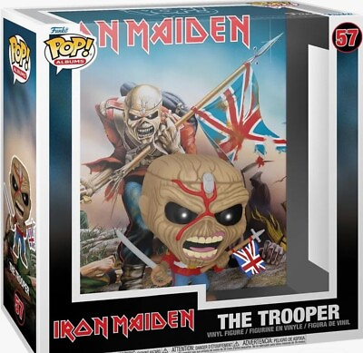 #ad Funko Pop Album Iron Maiden The Trooper Eddie Figure Free Shipping $34.99
