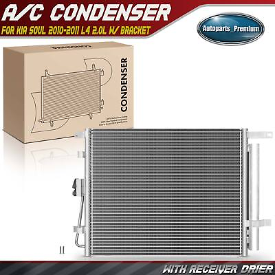 #ad AC Condenser Air Conditioning with Receiver Drier for Kia Soul 2010 2011 L4 2.0L $51.99