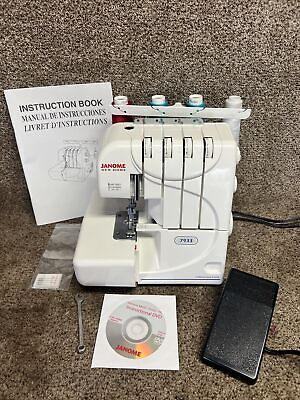 #ad Janome New Home Professional Quality Serger Model 7933 Spools of Thread $199.99