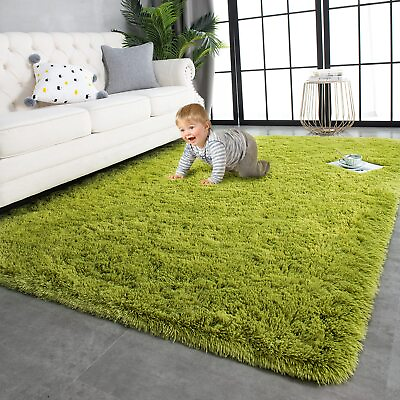 #ad TWINNIS Super Soft Shaggy Rugs Fluffy Carpets 4x5.9 Feet $35.25