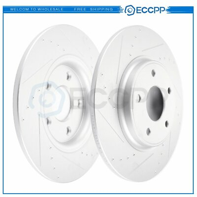 #ad Rear Discs Brake Rotors Set For Chrysler Town amp; Country 2012 2016 Slot and Solid $72.50