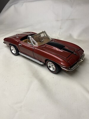 #ad ERTL 1967 Corvette Convertible 1:18 Scale Model PREOWNED GREAT CONDITION $17.00