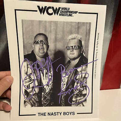 #ad Nasty Boys Brian Knobbs Jerry Sags 8x10 Signed 8x10 WWE WWF WCW AWA NWA ECW AEW $20.00
