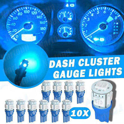 #ad 10X T10 921 High Power Ice Blue LED License Plate Interior SMD Light Bulbs $9.99