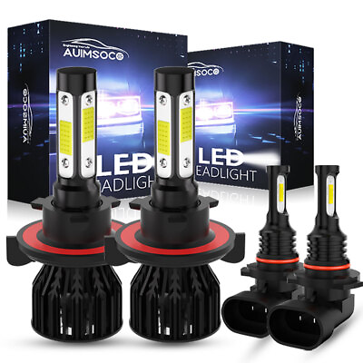 #ad 4X LED Headlights Fog Light Bulbs For Ford Explorer Sport Trac 4 Door 2007 2010 $42.99