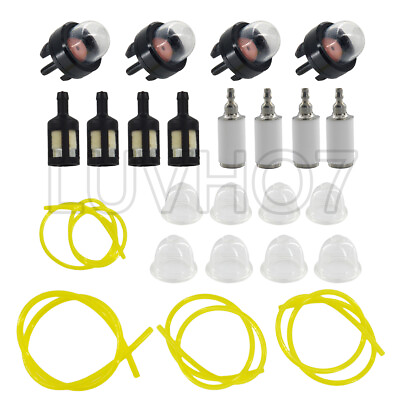 4 Sizes Tygon Fuel Filter Line Primer Bulb Kit Set For Poulan Weedeater Chainsaw $8.65