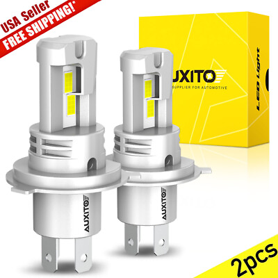#ad AUXITO H4 9003 Super White 50000LM Kit LED Headlight Bulbs High Low Beam Combo 2 $33.24