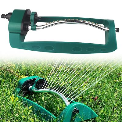 #ad Oscillating Lawn Sprinkler Garden Irrigation Sprayer Adjustable Water Grass $13.99