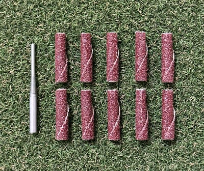 #ad NEW Golf Club Hosel Abrading Sanding Sleeves Mandrill 10pc $14.95