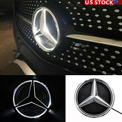 #ad Illuminated Car Led Grille Logo Emblem Star Light Badge For MercedesBenz GLC GLE $27.39