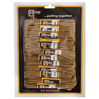 #ad Grafters Round 55in Boot Laces Pack 0f 12 DF1080 $15.95