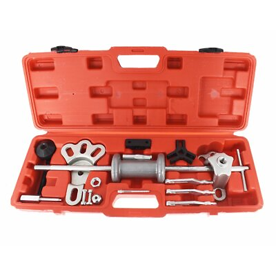 #ad 17Pc Slide Hammer Dent Puller Tool Kit Wrench Adapter Axle Bearing Hub Auto Set $46.20