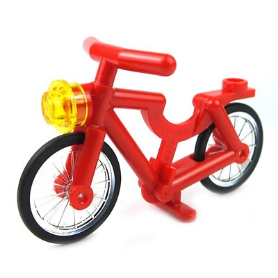 NEW LEGO RED BIKE bicycle for minifig minifigure city town vehicle $6.99