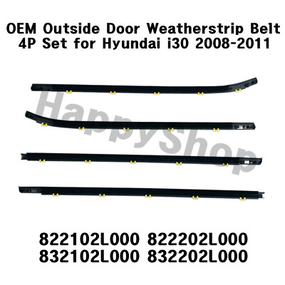 #ad NEW OEM Outside Door Weatherstrip Belt 4P set for Hyundai i30 2008 2011 $69.20
