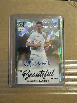 #ad 2022 23 Donruss The Beautiful Game Autographs Green Ice Michael Carrick Auto $15.99