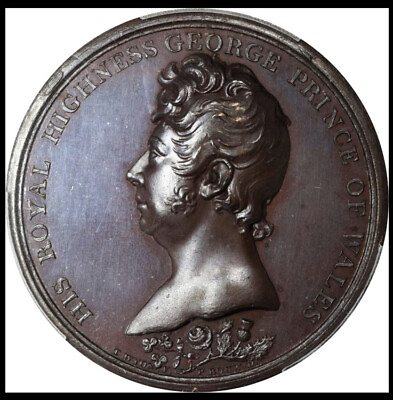 #ad 1811 Appt of Prince George as Regent Bronze Medal. PCGS SP 64 ex Salton $465.30