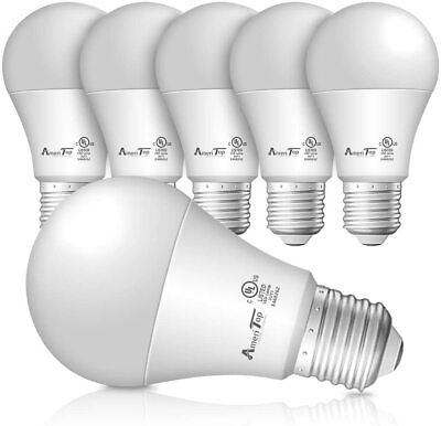 #ad A19 LED Light Bulbs 6 PackEfficient 9W 830Lumens General Lighting Bulb Daylight $11.99