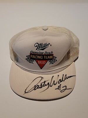 #ad Vintage Rusty Wallace Autographed Miller Racing Team Snapback Mesh Trucker Hat $22.72