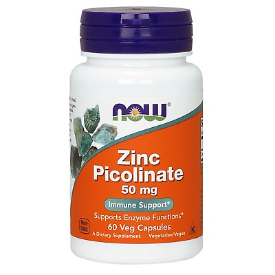 #ad NOW Foods Zinc Picolinate 50 mg 60 Veg Capsules $7.69