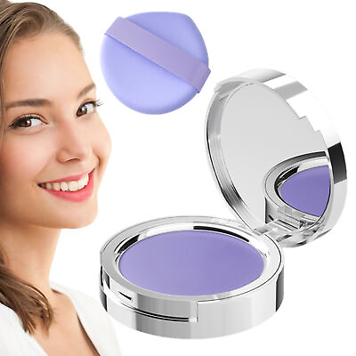 #ad Lavender Makeup Setting Powder Pressed Face Powder Oil Absorbing Long Lasting $11.72