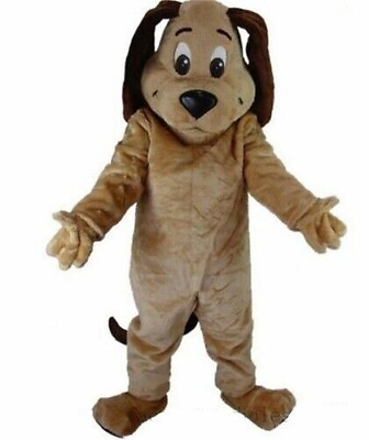 #ad Dog Mascot Costume Dress Outfit Adult Cosplay Halloween Animal Party Unisex $161.10