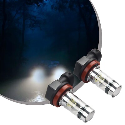 #ad New 10000k 2x Driving H11 Led Chip H8 Bulbs White Super 2323 Light Lamp 60w Fog $13.30