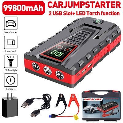#ad #ad 99800mAh Car Jump Starter Pack Booster Battery Charger Emergency Power Bank $63.99
