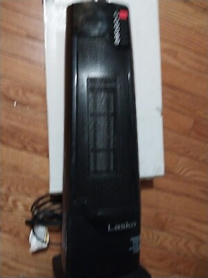 #ad Lasko 1500W Oscillating Ceramic Tower Electric Space Heater Black. no remote $17.99