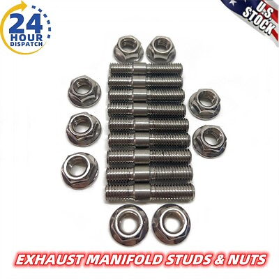 #ad 9X For Honda Exhaust Manifold Stud Acura only Kit B D Series Civic Integra V3 $12.45
