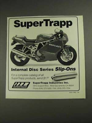 #ad 1992 SuperTrapp Internal Disc Series Slip On Exhaust Ad $19.99