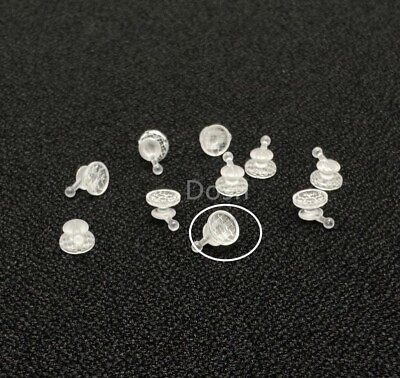 #ad 10pcs Bag Dental Oral Bondable Lingual Buttons with Hook Round Mesh Base Ceramic $228.96