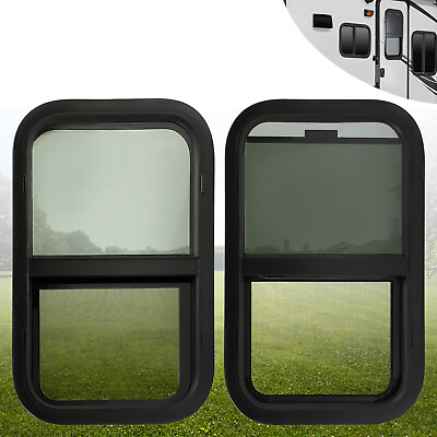 #ad 16quot; x 25quot; Vertical Slider W Screen RV Window For RV Trailer Camper Food Truck $90.99