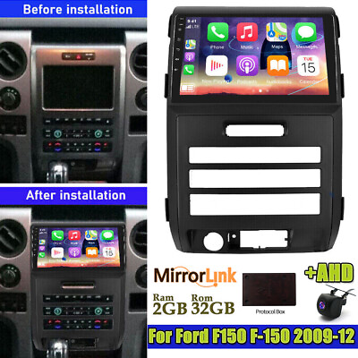 #ad 9quot; APPLE CARPLAY CAR FOR FORD F150 F 150 2009 2012 GPS RADIO PLAYER ANDROID 13 $173.68