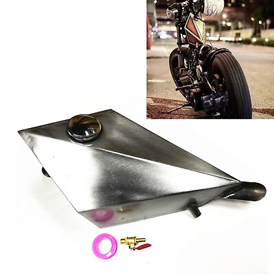 #ad #ad Unpainted Silver Motorcycle Fuel Tank Oil Tank For Harley Honda Steed400 600 hpy AU $355.05