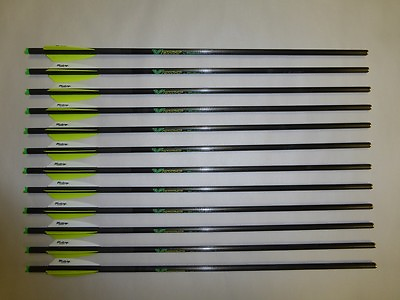 12 Victory Archery XBolt 20quot; Carbon Halfmoon Crossbow Arrow Bolts Dozen $64.98