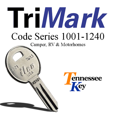 #ad Trimark Keys for Camper RV#x27;s Motorhomes. Cut to your key code Series 1001 1240 $5.99
