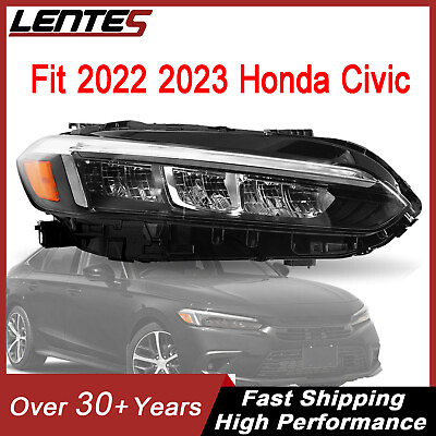 #ad New Headlight LED Headlamp Assembly for HONDA Civic 2022 2023 Passenger RH Side $322.97