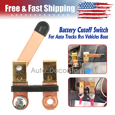 #ad Auto Battery Disconnect Switch Blade Side Post Terminal Car Shut Cut Off Vehicle $10.79