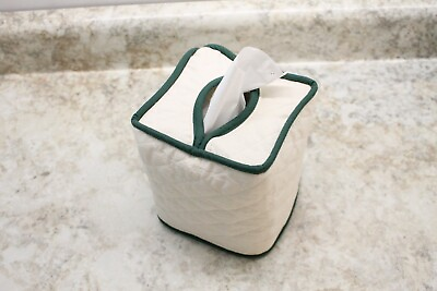 #ad New square tissue box cover MANY COLORS bathroom decor get well soon gift grand $33.00