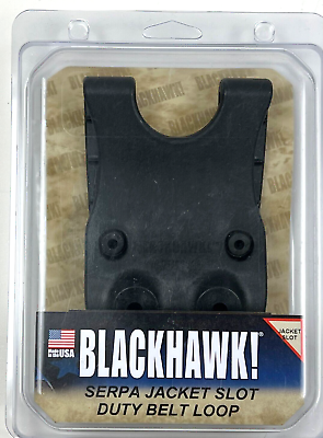 #ad BLACKHAWK JACKET SLOT BELT LOOP WITH DUTY HOLSTER SCREWS 44H901BK $25.00