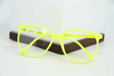 #ad VINTAGE BOLLE 002 PM Cat Eye Yellow Eyeglasses Optical Frame $79.20