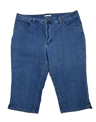 #ad Lee Riders Women Plus Size 18 Light Stretch Capri Jeans $10.80