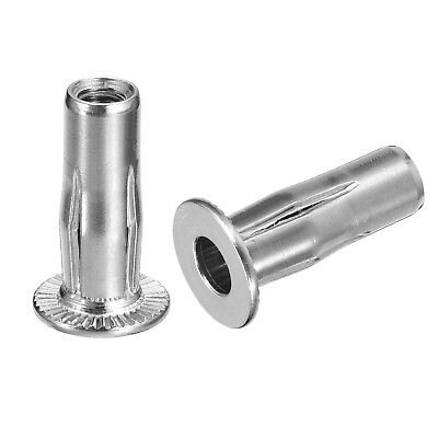 #ad M6 Multi Grip Rivet Nuts 2pcs Pre Bulbed Insert Nut 304 Stainless Steel $7.77