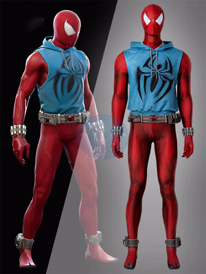 #ad Hot Spider Man: Across the Spider Verse Cosplay Custome Full Set Accessories Lot $77.90