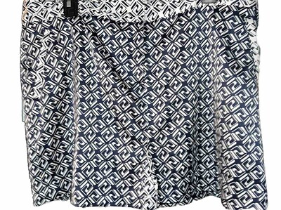 #ad Izod Womens Geometric Print Golf Skort Skirt Size 16 Flat Front Pockets Sports $20.00