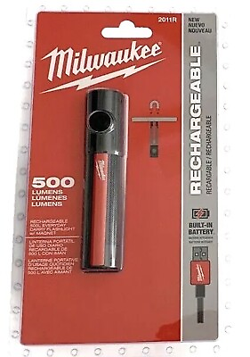 #ad Milwaukee 2011R High Definition Rechargeable Flashlight w Magnet amp; Pocket Clip $38.00