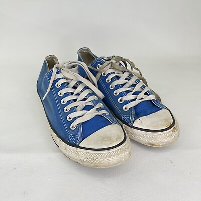 #ad Converse All Star Chuck Taylor Low Top Blue Sneakers 135514F Men 9 Women 11 DESC $38.00
